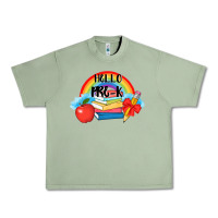 Oil Green back to school hello pre k Urban Heavy Tee - AdoDesignShop