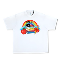 White back to school hello pre k Urban Heavy Tee - AdoDesignShop