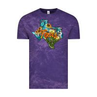 Cloud Purple western texas map Vintage Tee - AdoDesignShop