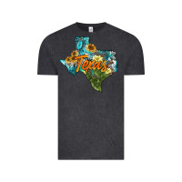 Vintage Black western texas map Vintage Tee - AdoDesignShop
