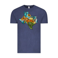 Vintage Denim western texas map Vintage Tee - AdoDesignShop
