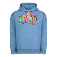 Pigment Pebble Blue Western Mama Easter Urban Hoodie - CowGirlArtShop