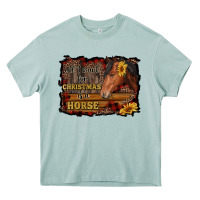 Arona all i want for christmas is a horse brown horse Heavy Core Tee - RanaPortraitStore