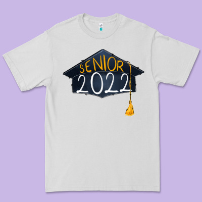 Senior 2022 Graduation Cap Premium Tee Designed By Ranaportraitstore
