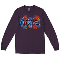 Plum America Long Sleeve Tee - MaliasSmallBusiness