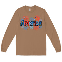 Toasted Coconut America Long Sleeve Tee - MaliasSmallBusiness