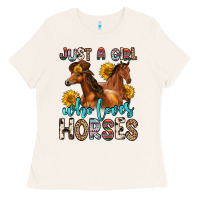 Bone just a girl who loves horses Ladies Tee - Zillion Design Studio