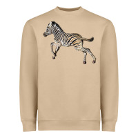 Mushroom Baby Zebra Heavyweight Sweatshirt - LillyAllenDesigns