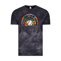Cloud Black baseball rainbow Vintage Tee - Artiststas