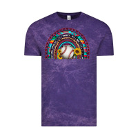 Cloud Purple baseball rainbow Vintage Tee - Artiststas