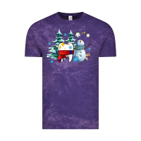 Cloud Purple dental christmas teeth and winter with snowman Vintage Tee - AdoDesignShop