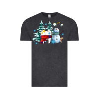 Dental Christmas Teeth And Winter With Snowman Vintage Tee | Teevron