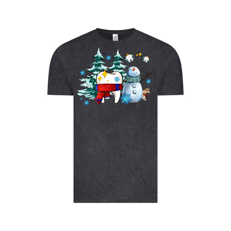 Dental Christmas Teeth And Winter With Snowman Vintage Tee by AdoDesignShop | Teevron