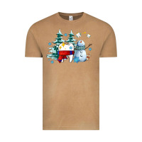 Vintage Camel dental christmas teeth and winter with snowman Vintage Tee - AdoDesignShop