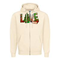 Sandshell Love Christmas tree cake Zipper Hoodie - NancyCooperArtShop