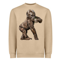 Mushroom Baby Gorilla Heavyweight Sweatshirt - LillyAllenDesigns