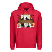 Cardinal Personalized Halloween Ghost Cat Premium Hoodie - texasbilliewilder