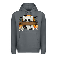 Rock Personalized Halloween Ghost Cat Premium Hoodie - texasbilliewilder