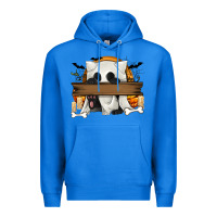 True Royal Personalized Halloween Ghost Cat Premium Hoodie - texasbilliewilder