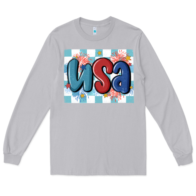 Usa Retro Long Sleeve Tee by MaliasSmallBusiness | Teevron