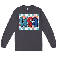 Smoke usa retro Long Sleeve Tee - MaliasSmallBusiness