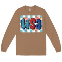Toasted Coconut usa retro Long Sleeve Tee - MaliasSmallBusiness