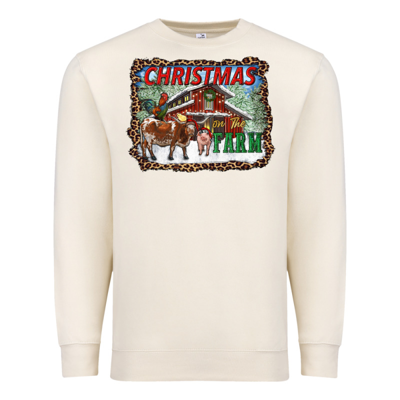 Christmas On The Farm Premium Sweatshirt by RanaPortraitStore | Teevron