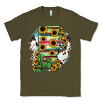 Army Green Rhode island State aMp Classic Tee - RanaPortraitStore