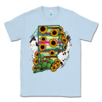 Dusty Blue Rhode island State aMp Classic Tee - RanaPortraitStore