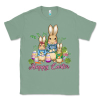 Sage easter bunny family wıth carrots and eggs Classic Tee - AdoDesignShop