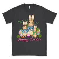 Smoke easter bunny family wıth carrots and eggs Classic Tee - AdoDesignShop