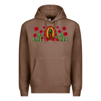 Chestnut lady of Guadalupe cactus rose Premium Hoodie - JahusDesignShop