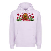 Lilac lady of Guadalupe cactus rose Premium Hoodie - JahusDesignShop