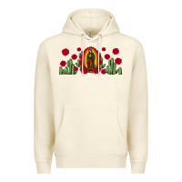 Sandshell lady of Guadalupe cactus rose Premium Hoodie - JahusDesignShop