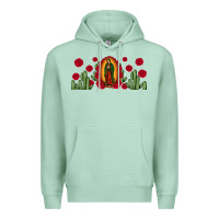 Seafoam lady of Guadalupe cactus rose Premium Hoodie - JahusDesignShop
