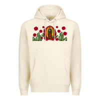 Tofu lady of Guadalupe cactus rose Premium Hoodie - JahusDesignShop