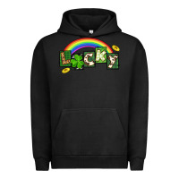 Pigment Black Lucky St. Patrick's Day Urban Hoodie - CowGirlArtShop