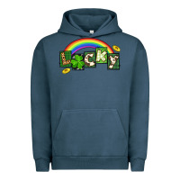 Pigment Midnight Navy Lucky St. Patrick's Day Urban Hoodie - CowGirlArtShop
