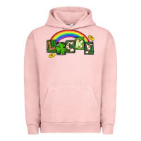 Pigment Salmon Lucky St. Patrick's Day Urban Hoodie - CowGirlArtShop