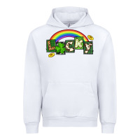 White Lucky St. Patrick's Day Urban Hoodie - CowGirlArtShop