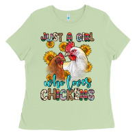 Matcha just a girl who loves chickens Ladies Tee - Zillion Design Studio