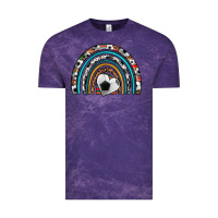 Cloud Purple soccer rainbow Vintage Tee - Artiststas