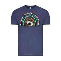 Vintage Denim soccer rainbow Vintage Tee - Artiststas