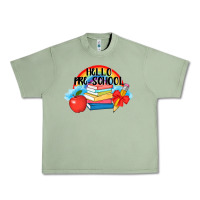 Oil Green Hello Pre School Urban Heavy Tee - AdoDesignShop
