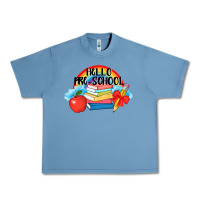 Pebble Blue Hello Pre School Urban Heavy Tee - AdoDesignShop