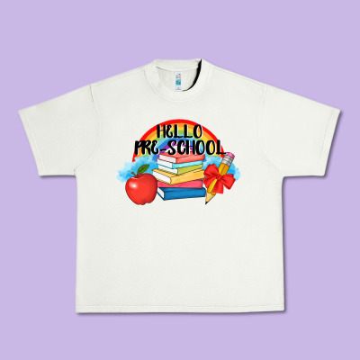 Hello Pre School Urban Heavy Tee Designed By Adodesignshop