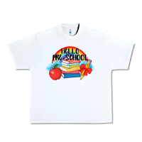 White Hello Pre School Urban Heavy Tee - AdoDesignShop