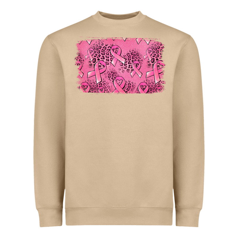 Distressed Breast Cancer Background Heavyweight Sweatshirt by Jasminsmagicworld | Teevron