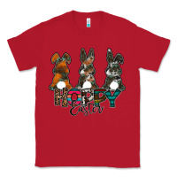 Red Hoppy Easter Classic Tee - CowhideDigitalArt