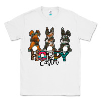 White Hoppy Easter Classic Tee - CowhideDigitalArt